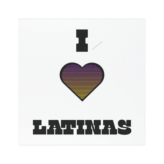I Love Latinas Car Magnet