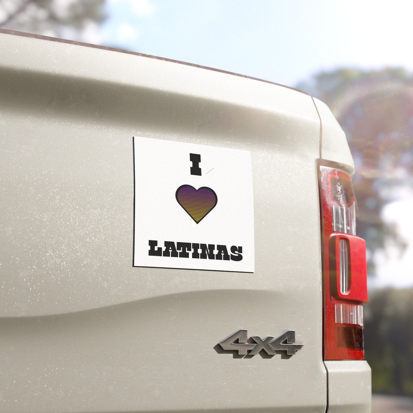 I Love Latinas Car Magnet