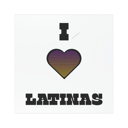 I Love Latinas Car Magnet